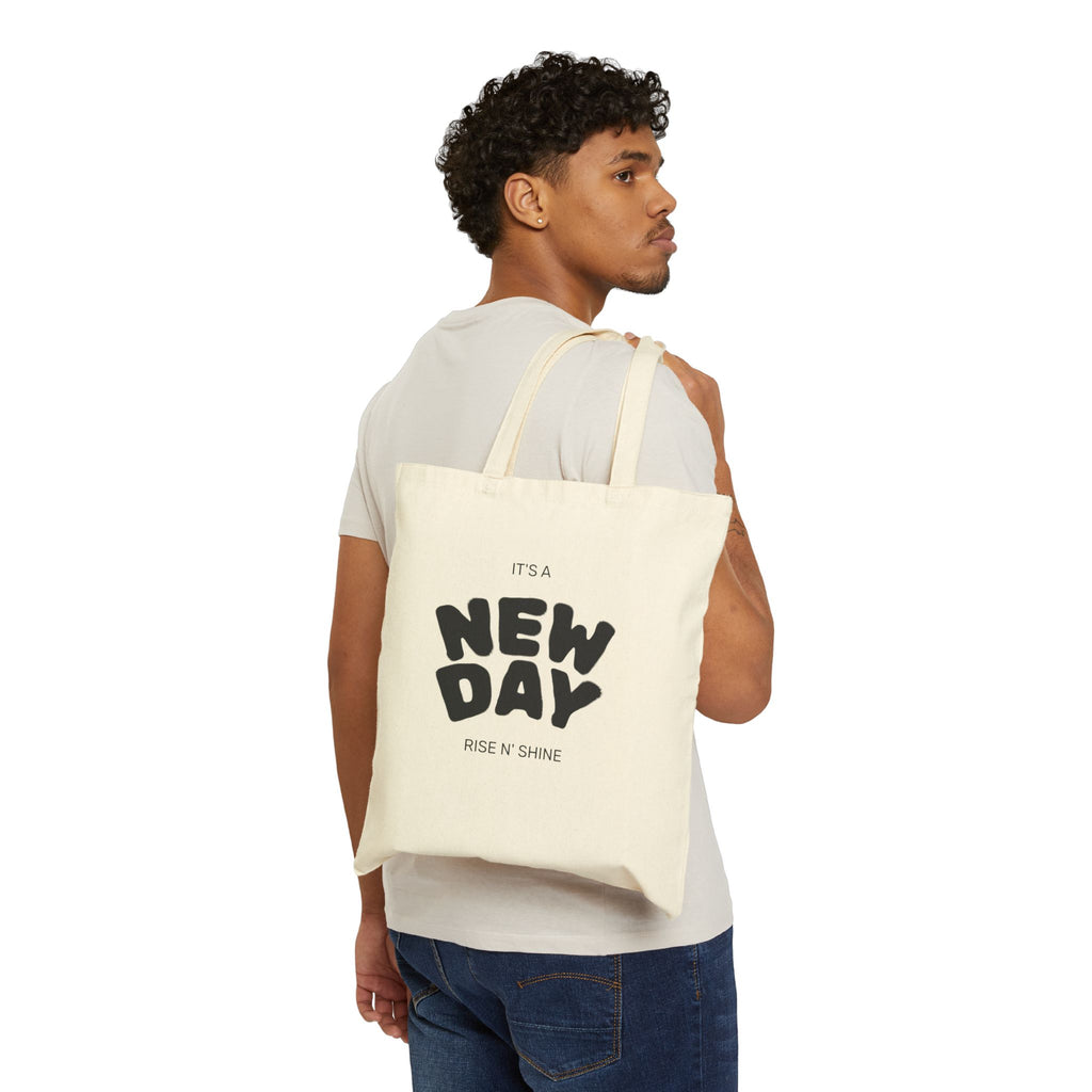 Cheerful Cotton Tote Bag, Eco-Friendly Shopping Bag, Funny Gift for Friends, Daily Use Bag, Perfect for Holidays, Reusable Grocery Bag