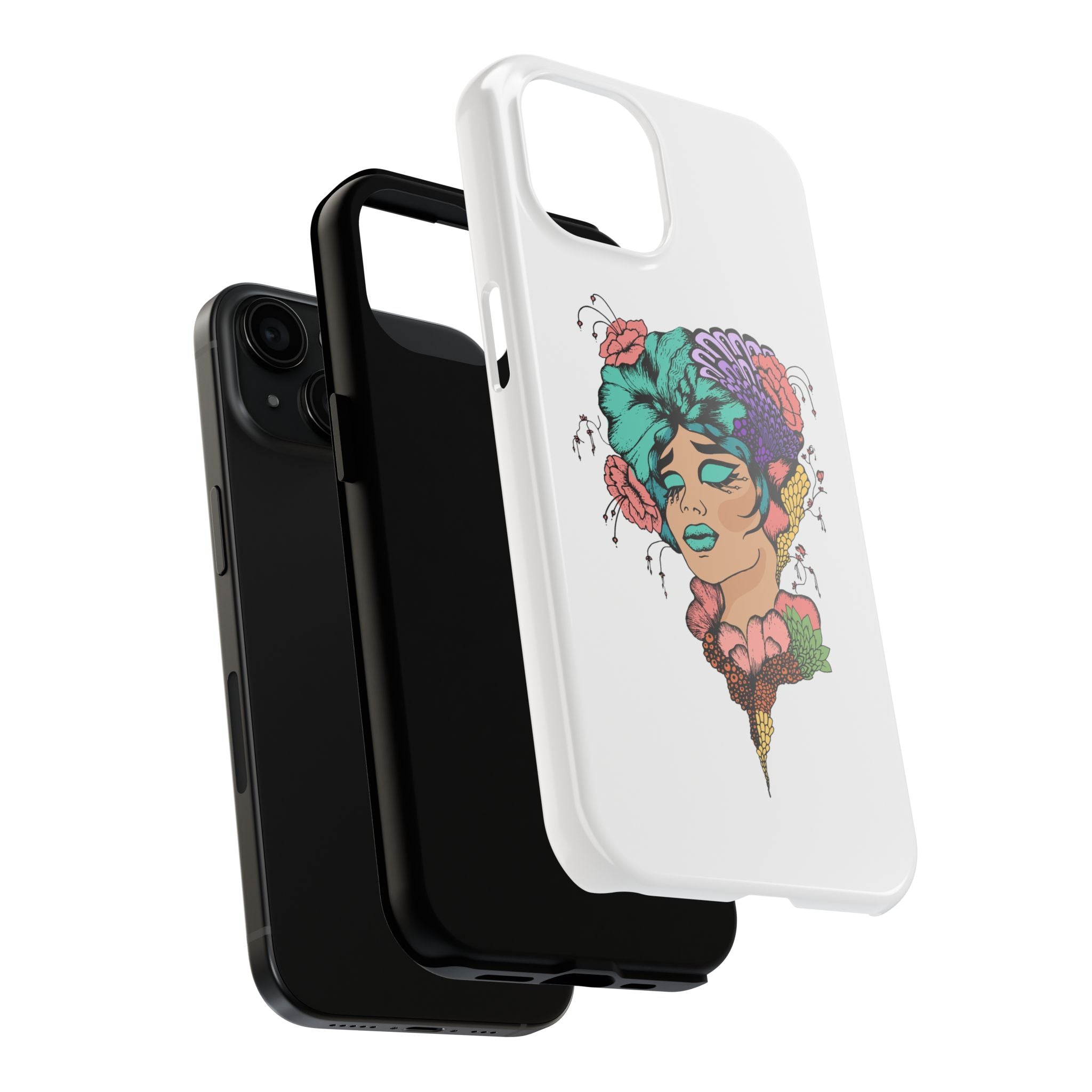 Vibrant Floral Phone Case - Tough Protection, Colorful Design, Gifts for Her, Unique Phone Accessories, Art Lovers, Birthday Present