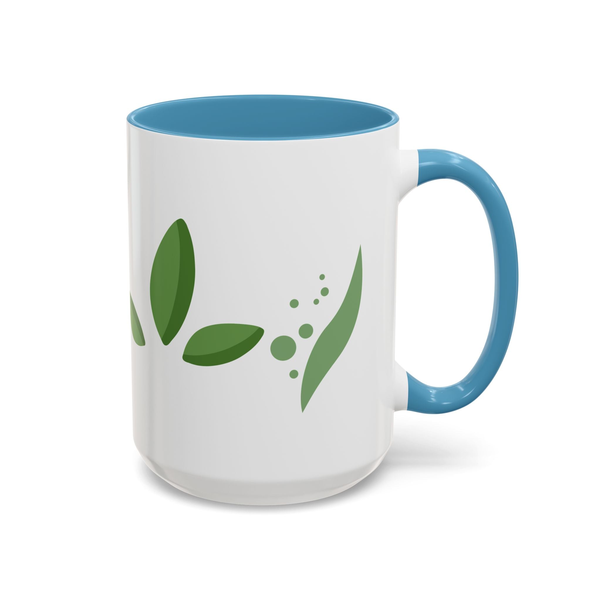 Greenery Accent Coffee Mug for Plant Lovers, Unique Tea Mug, Housewarming Gift, Eco-Friendly Mug, Garden Themed Kitchen Decor