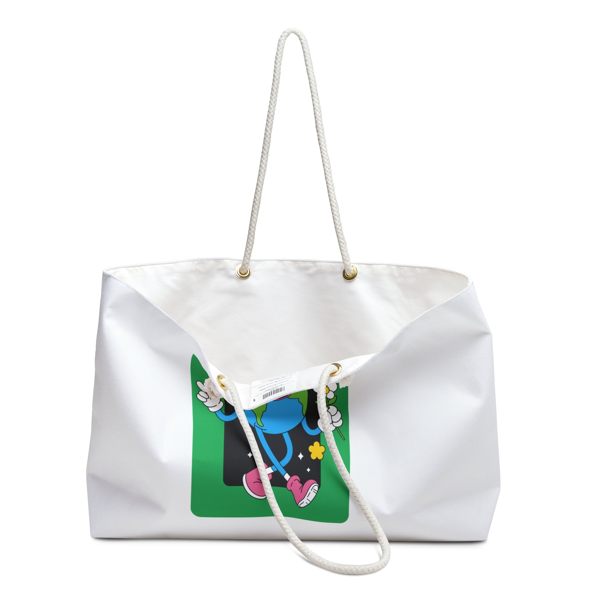 Eco-Friendly Weekender Bag - Keepin' It Green, Travel Tote, Sustainable Bag, Vacation Essentials, Beach Day