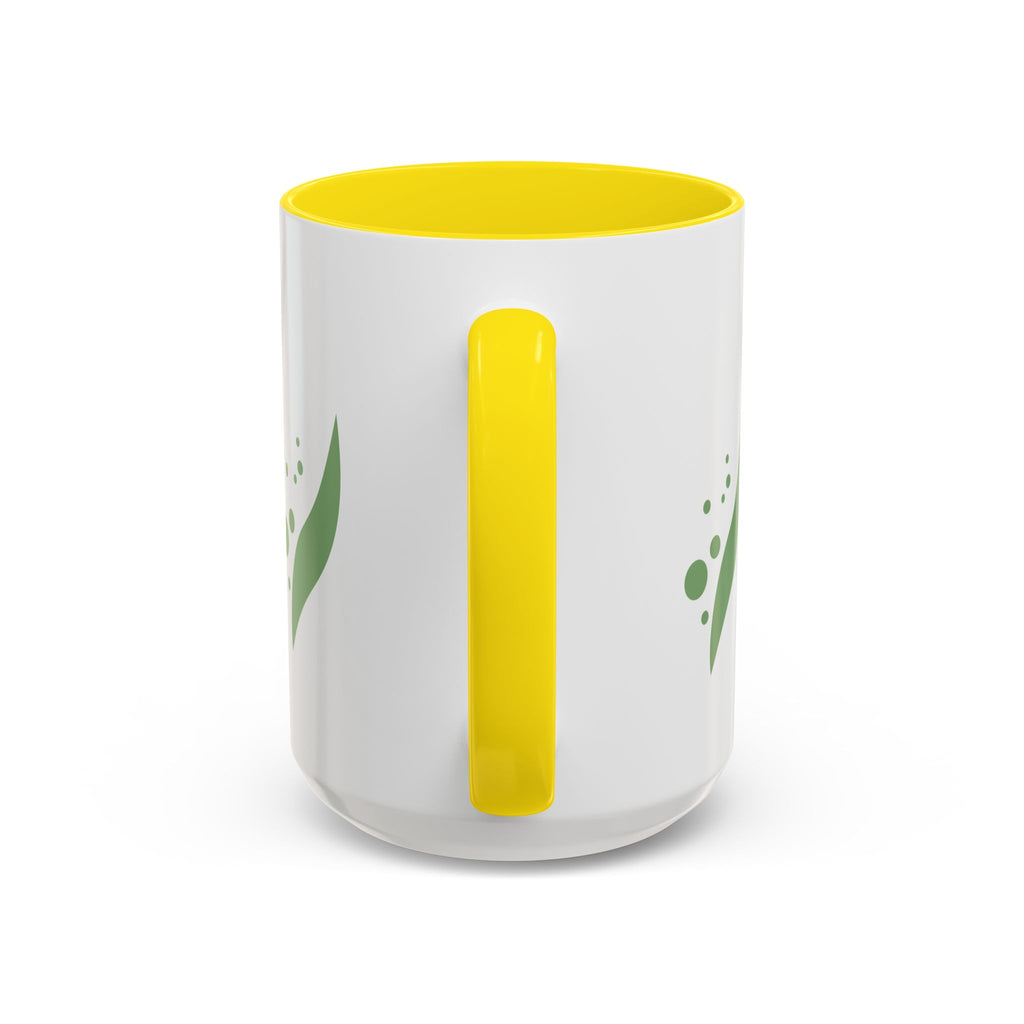 Greenery Accent Coffee Mug for Plant Lovers, Unique Tea Mug, Housewarming Gift, Eco-Friendly Mug, Garden Themed Kitchen Decor